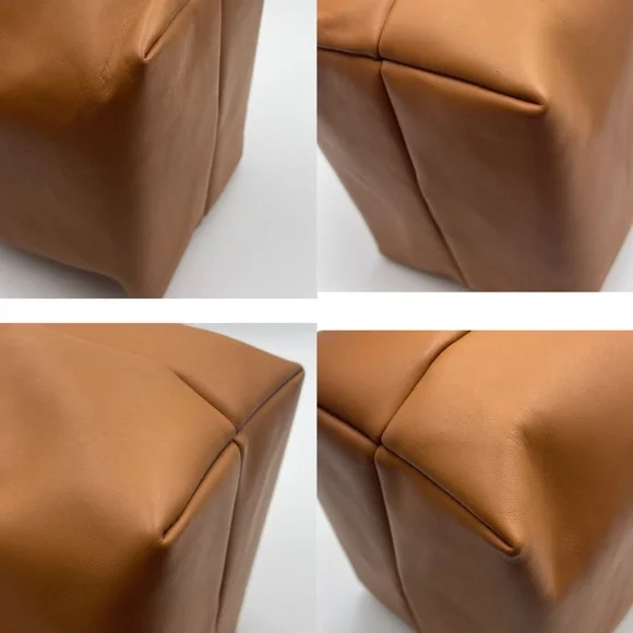 The Row Brown Leather Les Bains Clutch hobo Bag RARE HARD TO FIND - Picture 4 of 10